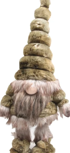 SID kerstfiguur gnoom Toby staand bruin 19 x 14 x 41 cm