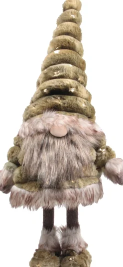 SID kerstfiguur gnoom Toby staand bruin 25 x 17 x 55 cm