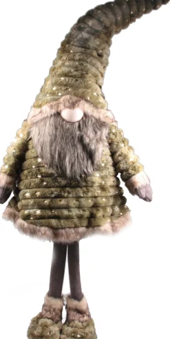 SID kerstfiguur gnoom Toby staand bruin 44 x 28 x 155 cm