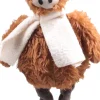 SID kerstfiguur Hooglander staand bruin 13 x 22 x 46 cm