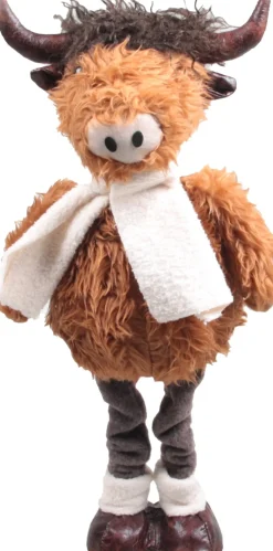 SID kerstfiguur Hooglander staand bruin 13 x 22 x 46 cm