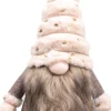 SID kerstfiguur Toby gnoom wit / beige 14 x 17 x 38 cm