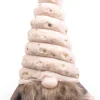 SID kerstfiguur Toby gnoom wit / beige 11 x 15 x 30 cm