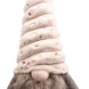 SID kerstfiguur Toby gnoom wit / beige 18 x 22 x 60 cm