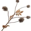 Silk-ka kersttak Berry distel grijs H 69 cm