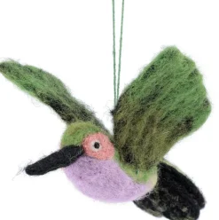 Sjaal met Verhaal kerst ornament kolibrie 14 x 5 x 8 cm