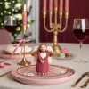 Sjaal met Verhaal kerst ornament kerstengel bordeaux 5 x 10 x 12 cm