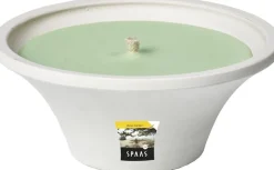 Spaas citronellakaars Asian Garden fruitig groen 9 uur D 17,5 H 7,5 cm