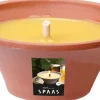 Spaas citronella kaars geel D 18 H 7,5 cm