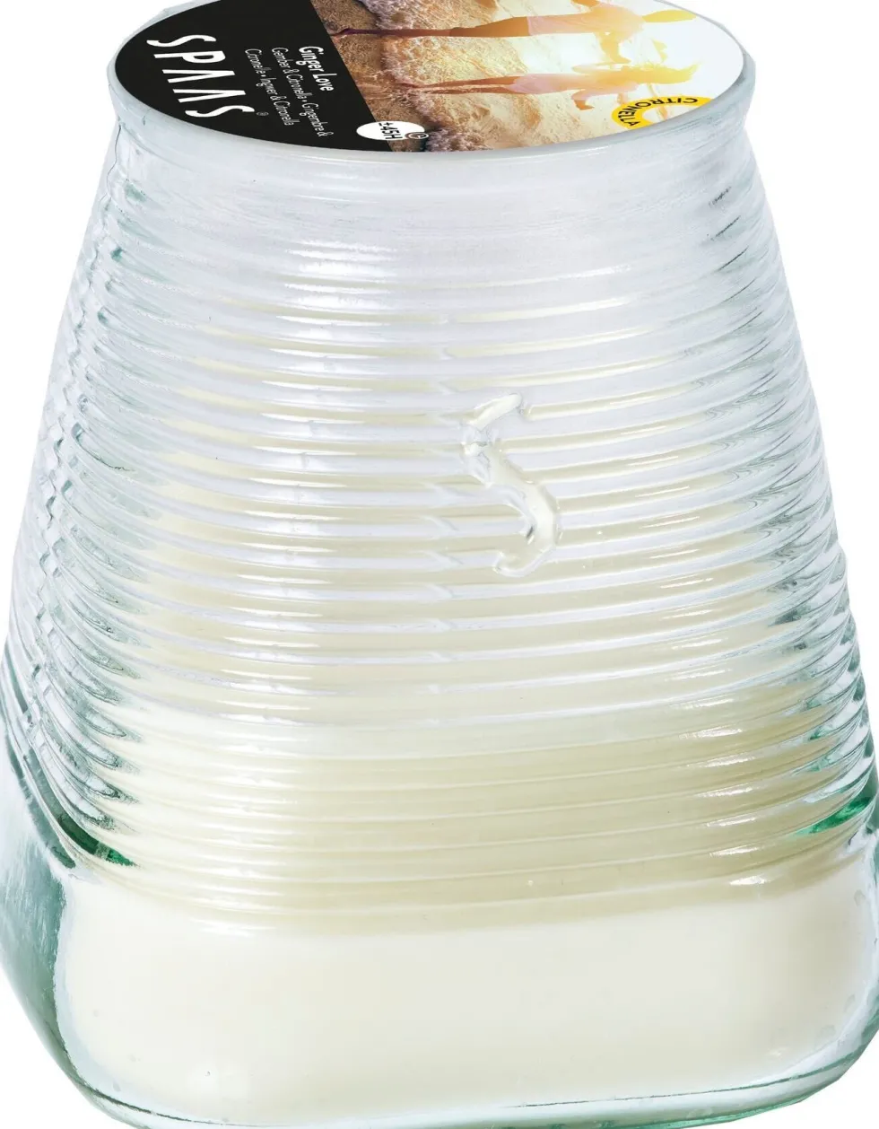 Spaas citronellakaars Ginger Love 45 uur D 9 H 9,8 cm