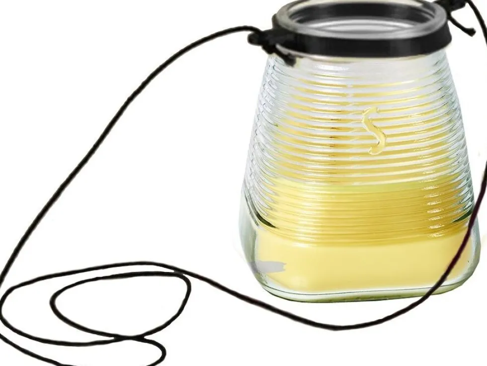Spaas citronellakaars Lemon Breeze fruitig geel 45 uur D 9 H 9,8 cm