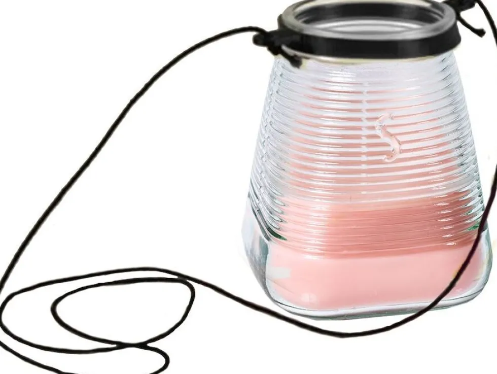 Spaas citronellakaars Summer Blossom bloemig roze 45 uur D 9 H 9,8 cm