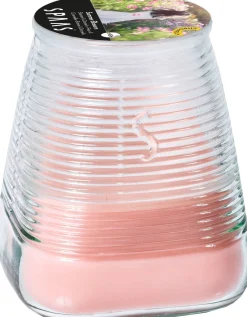 Spaas citronellakaars Summer Blossom 45 uur D 9 H 9,8 cm