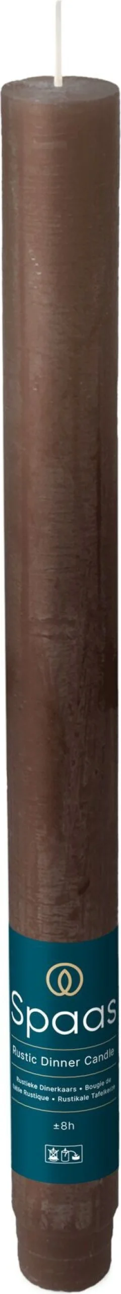 Spaas dinerkaars Essential collection donkerbruin 8 uur D 2,1 H 25 cm
