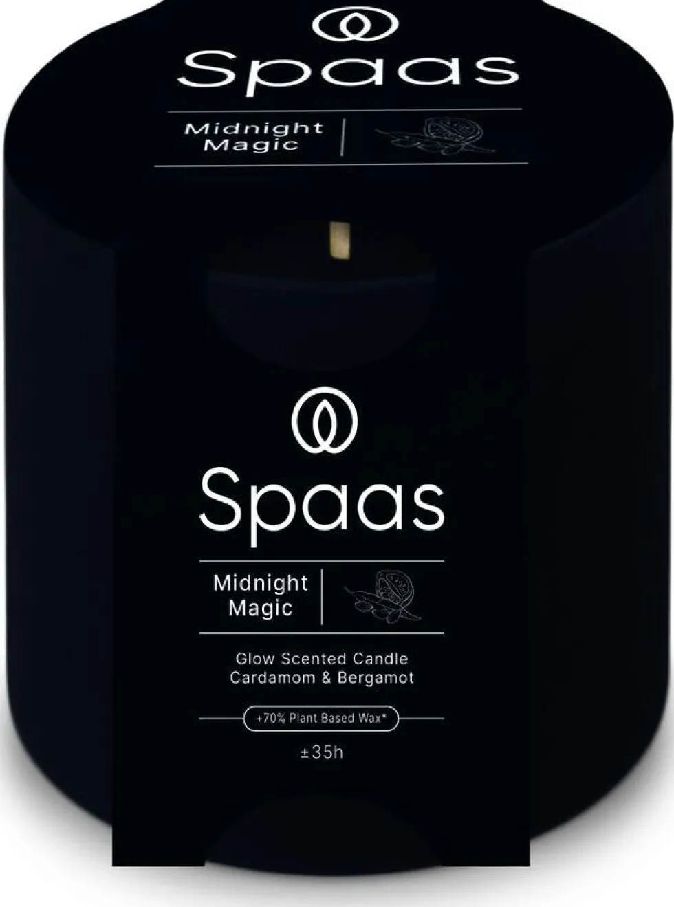 Spaas geurkaars Essential collection Midnight Magic blauw 35 uur D 7 H 7 cm