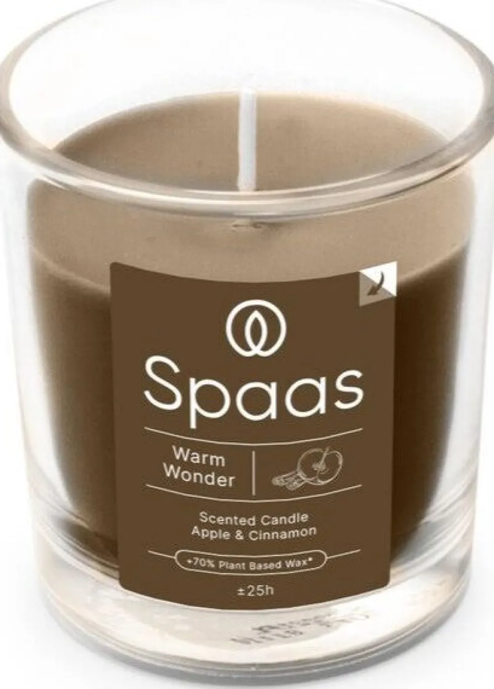 Spaas geurkaars Essential collection Warm Wonder bruin 25 uur D 7,3 H 8,3 cm