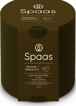 Spaas geurkaars Essential collection Romantic Reflect groen 55 uur D 10 H 10 cm
