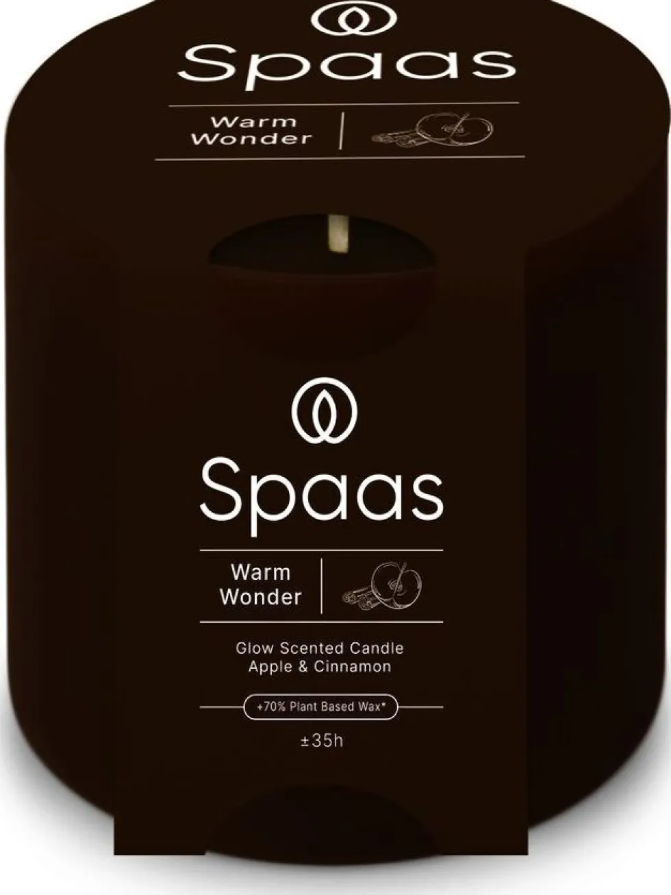Spaas geurkaars Essential collection Warm Wonder bruin 35 uur D 7 H 7 cm