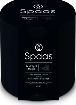 Spaas geurkaars Essential collection Midnight Magic blauw 55 uur D 10 H 10 cm