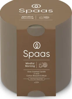 Spaas geurkaars Essential collection Mindful Morning taupe 55 uur D 10 H 10 cm