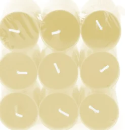 Spaas geurkaars Essential collection Shimmering Smile beige 4,5 uur D 3,5 H 1,6 cm 18 stuks