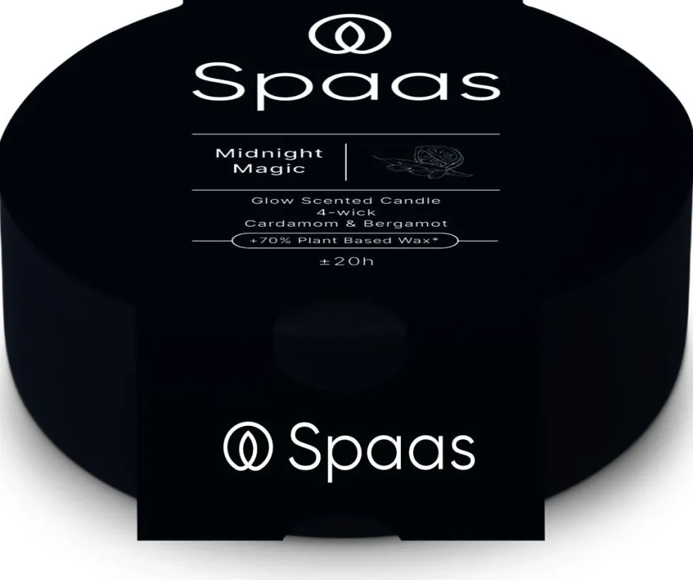 Spaas geurkaars Essential collection Midnight Magic blauw 20 uur D 13 H 4,5 cm