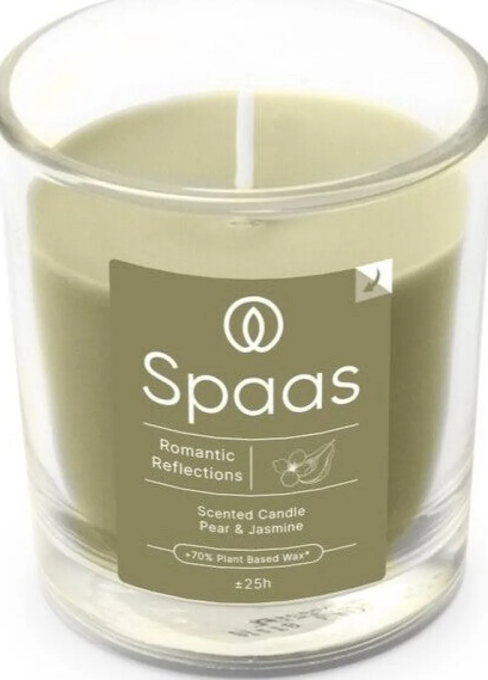 Spaas geurkaars Essential collection Romantic Reflections groen 25 uur D 7,3 H 8,3 cm
