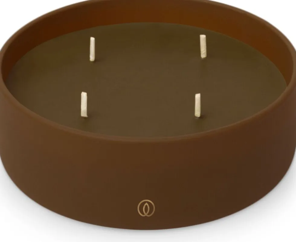 Spaas geurkaars Essential collection Warm Wonder bruin 20 uur D 13 H 4,5 cm