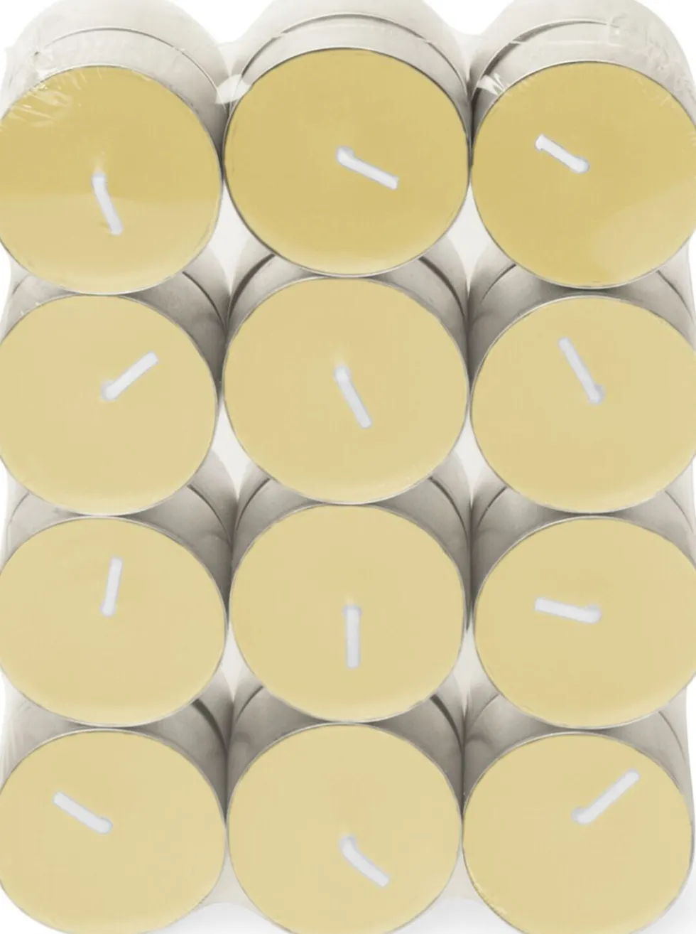 Spaas geurkaars Essential collection Shimmering Smile beige 4,5 uur D 3,9 H 1,6 cm 24 stuks
