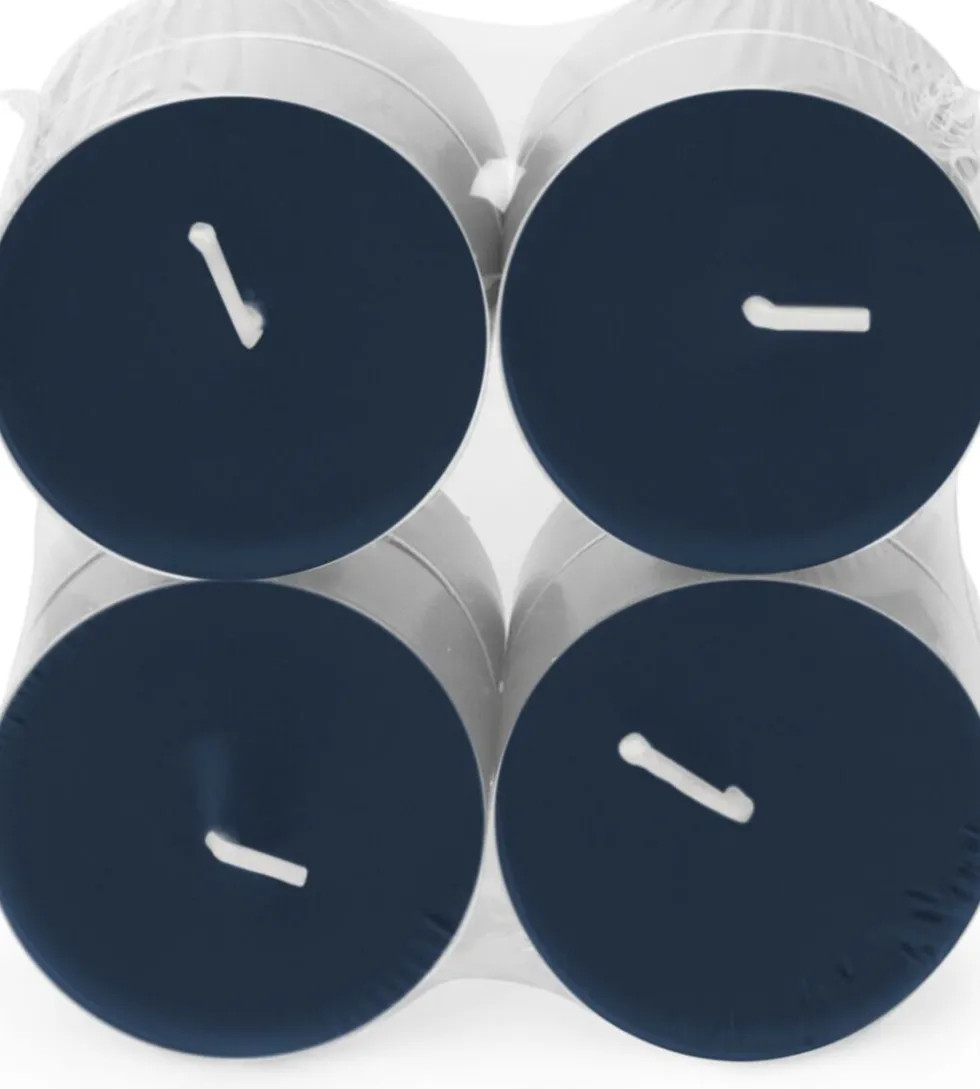 Spaas geurkaars Essential collection Midnight Magic blauw 10 uur D 6 H 2,1 cm 8 stuks
