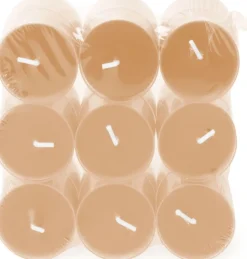 Spaas geurkaars Essential collection Delightful Dawn oranje 4,5 uur D 3,5 H 1,6 cm 18 stuks