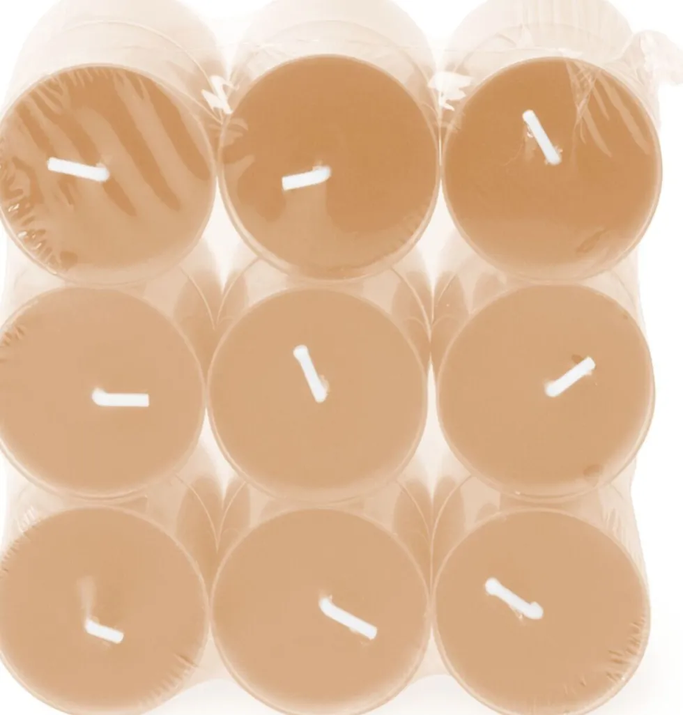 Spaas geurkaars Essential collection Delightful Dawn oranje 4,5 uur D 3,5 H 1,6 cm 18 stuks