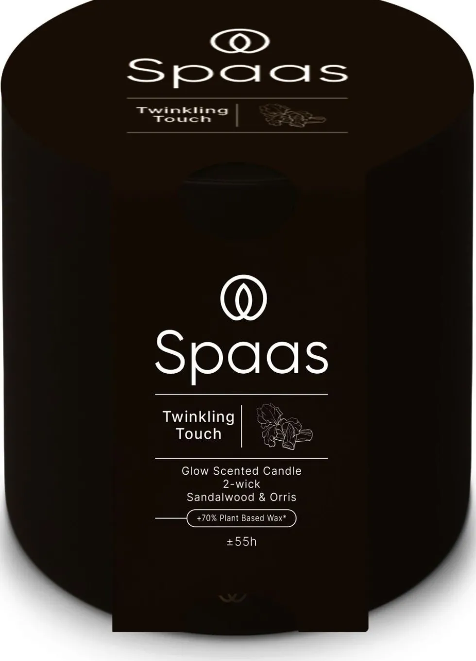 Spaas geurkaars Essential collection Twinkling Touch groen 55 uur D 10 H 10 cm