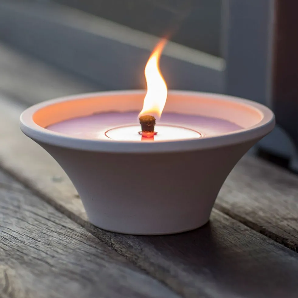 Spaas kaars in pot Denny paars D 17,5 H 7,5 cm