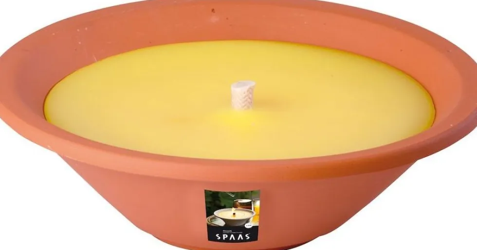 Spaas Royal Flame citronella kaars geel D 23 H 6,5 cm