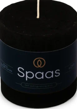 Spaas stompkaars Essential collection zwart 25 uur D 7 H 7 cm