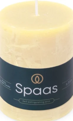 Spaas stompkaars Essential collection crème 35 uur D 7 H 9,5 cm