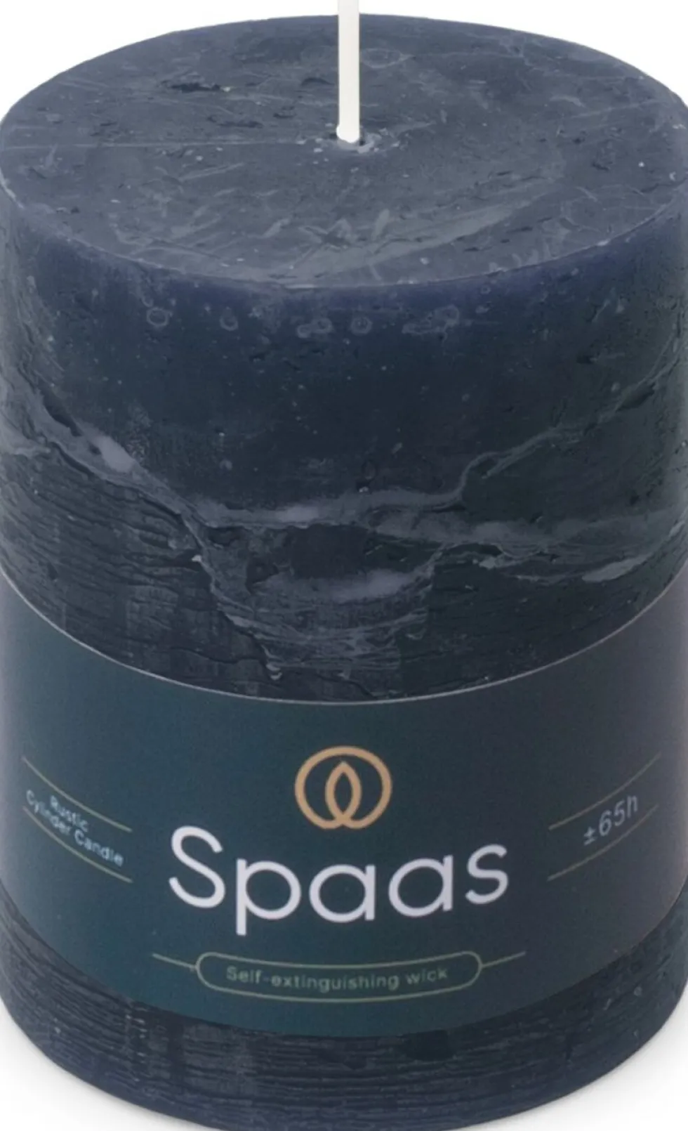 Spaas stompkaars Essential collection blauw 65 uur D 8 H 11 cm