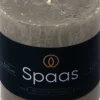 Spaas stompkaars Essential collection grijs 25 uur D 7 H 7 cm