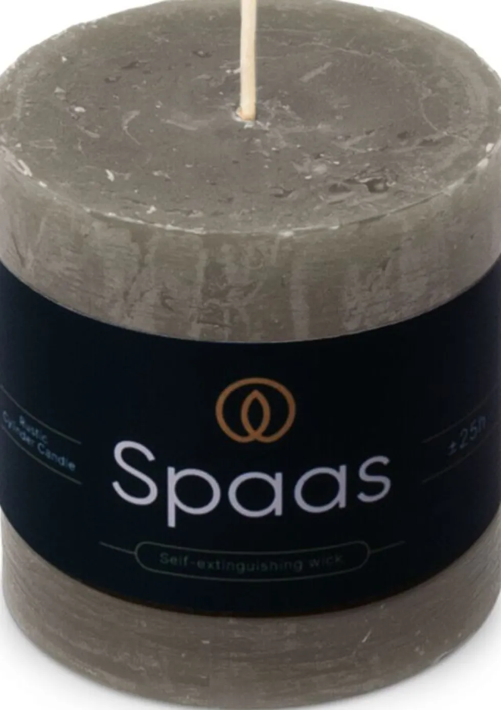Spaas stompkaars Essential collection grijs 25 uur D 7 H 7 cm
