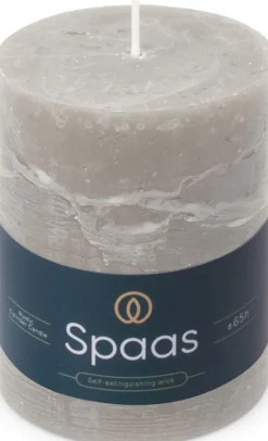 Spaas stompkaars Essential collection grijs 65 uur D 8 H 11 cm