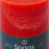 Spaas stompkaars Essential collection rood 95 uur D 10 H 13 cm