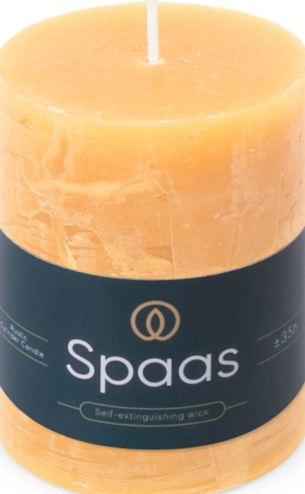Spaas stompkaars Essential collection beige 35 uur D 7 H 9,5 cm