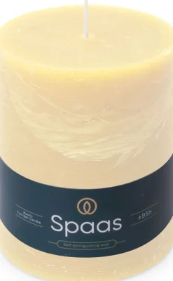 Spaas stompkaars Essential collection crème 95 uur D 10 H 13 cm