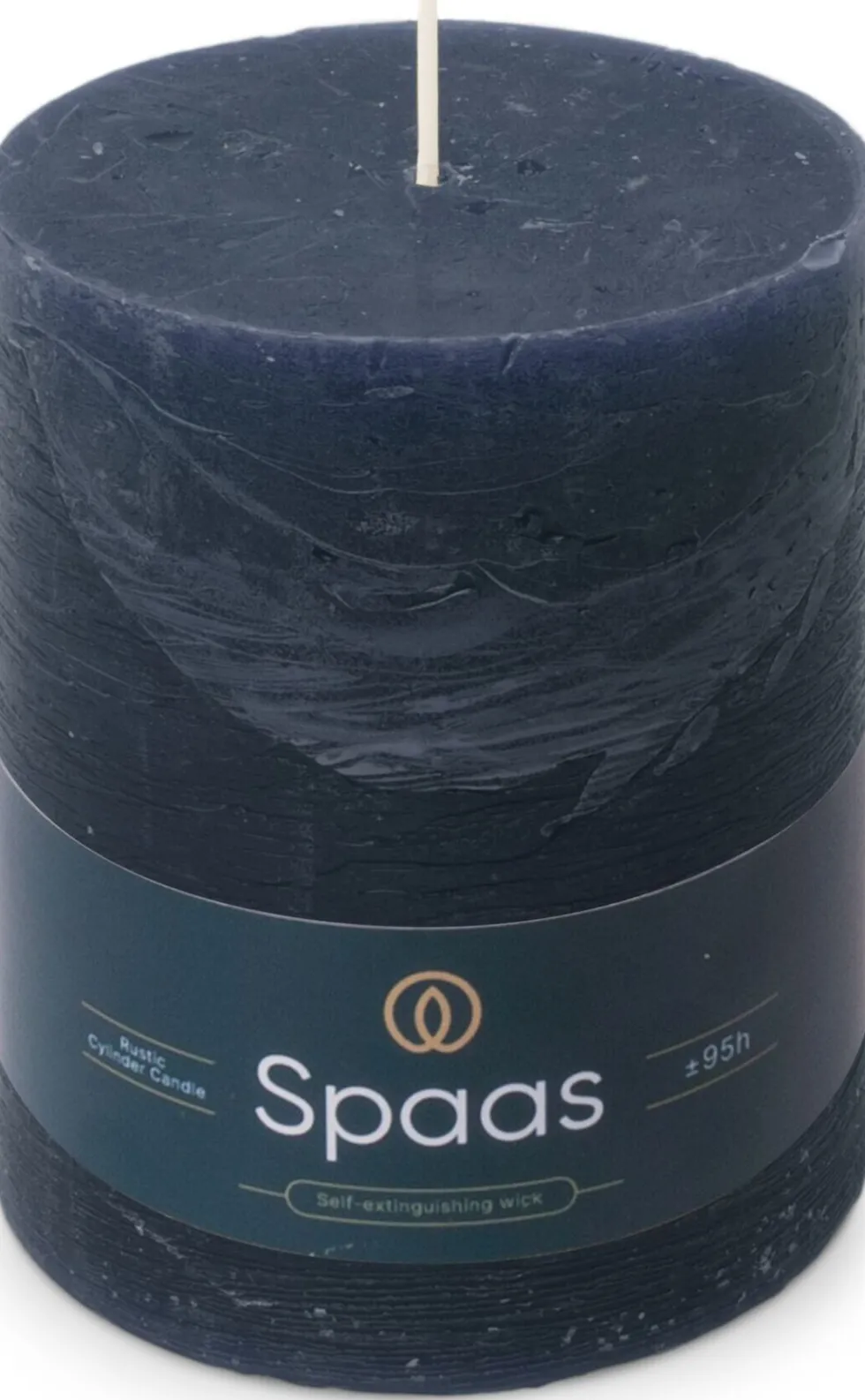 Spaas stompkaars Essential collection blauw 95 uur D 10 H 13 cm