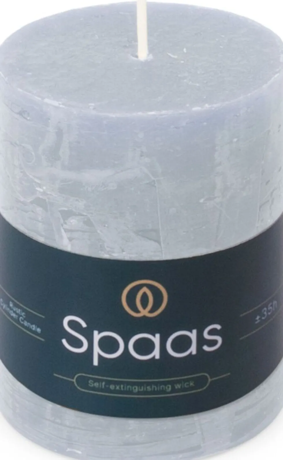 Spaas stompkaars Essential collection lichtblauw 35 uur D 7 H 9,5 cm