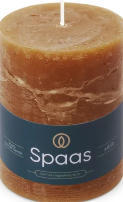 Spaas stompkaars Essential collection bruin 65 uur D 8 H 11 cm