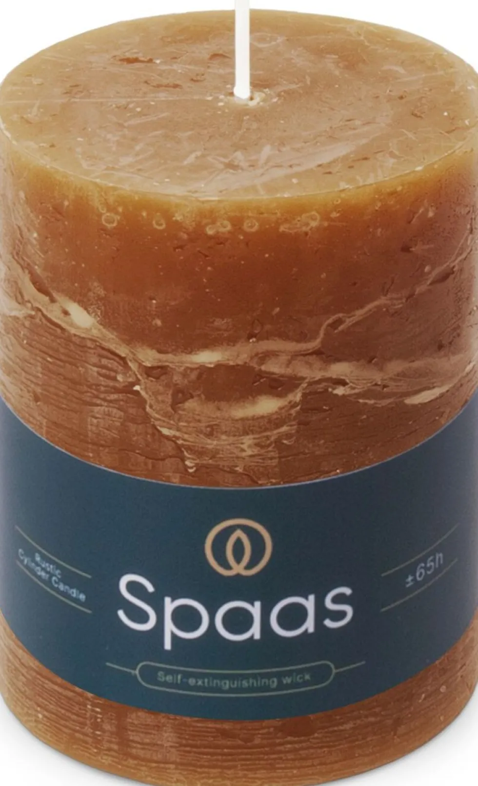 Spaas stompkaars Essential collection bruin 65 uur D 8 H 11 cm