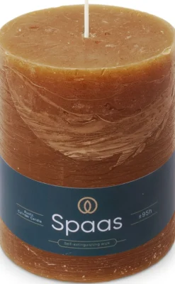 Spaas stompkaars Essential collection bruin 95 uur D 10 H 13 cm