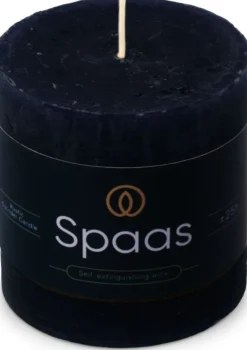 Spaas stompkaars Essential collection blauw 25 uur D 7 H 7 cm